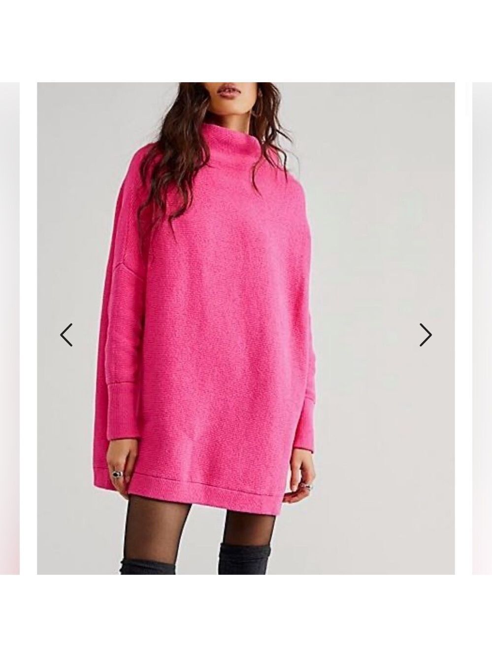 Free People Ottoman Slouchy Boho Oversized Festival Tunic Sweater Small